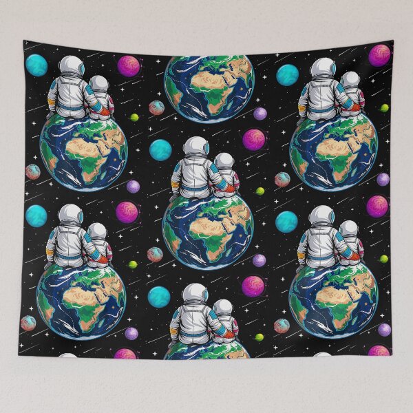Item preview, Moon And Astronaut Dad Baby Space Science Astronomy Lover Fathers Day designed and sold by phoebelevine.