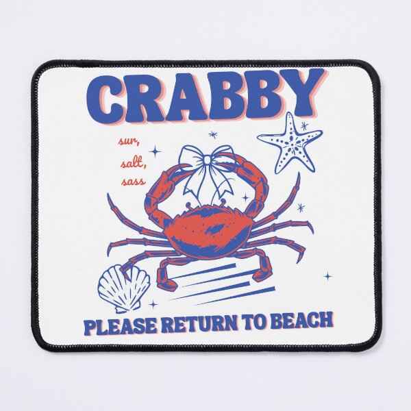 Item preview, Sassy Crabby Please Return To Beach Retro designed and sold by MotivaChic.