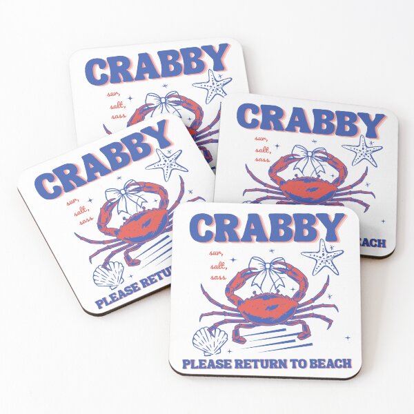 Item preview, Sassy Crabby Please Return To Beach Retro designed and sold by MotivaChic.