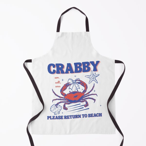 Item preview, Sassy Crabby Please Return To Beach Retro designed and sold by MotivaChic.
