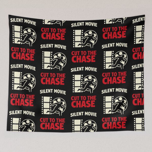 Item preview, Cut To The Chase Silent Movie Film Style Design designed and sold by TeeTimeTreasure.