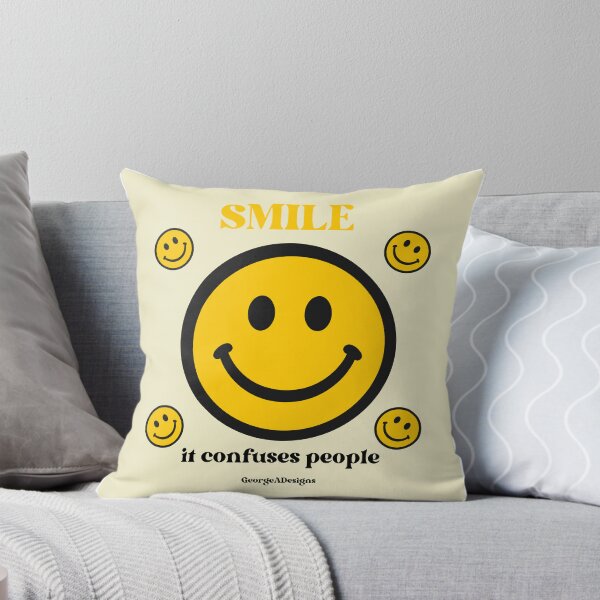 Item preview, Smile It Confuses People Smiley Faces designed and sold by GeorgeADesigns.