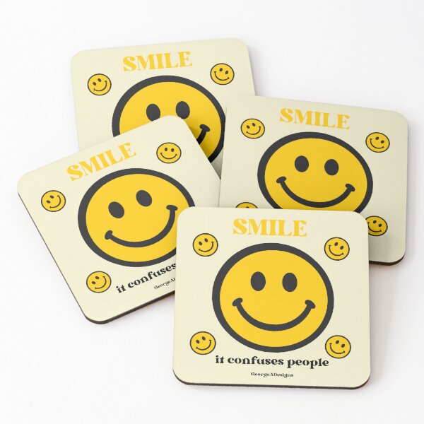 Item preview, Smile It Confuses People Smiley Faces designed and sold by GeorgeADesigns.