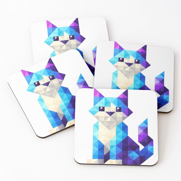 Item preview, Abstract Geometric Cat – Low Poly Cat Illustration designed and sold by Laghzi.