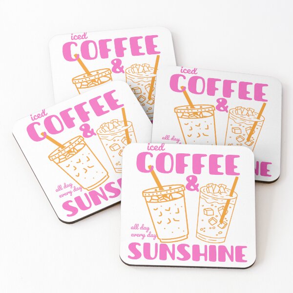 Item preview, Retro Iced Coffee and Sunshine Summer Vibe designed and sold by MotivaChic.
