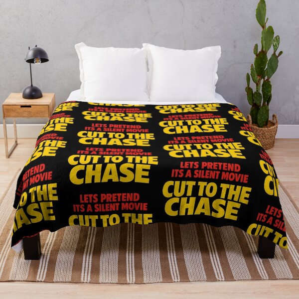 Item preview, Cut To The Chase Silent Movie Funny Quote Design designed and sold by TeeTimeTreasure.