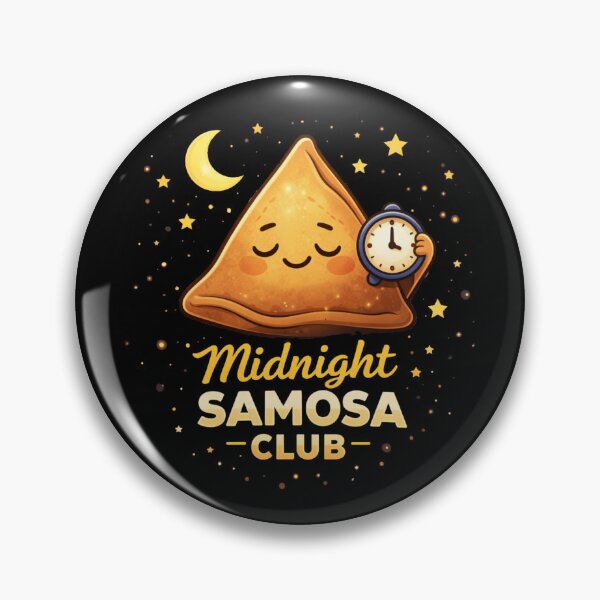 Item preview, Midnight Samosa Club – Cute Kawaii Indian Food Design | Funny Late Night Snack Lover Gift designed and sold by Globalcitytees.