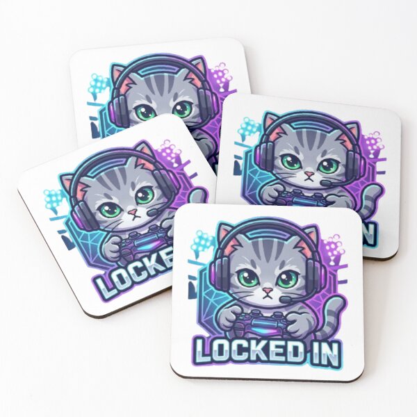 Item preview, Locked In – Pro Gamer Cat designed and sold by Meowza Studio.