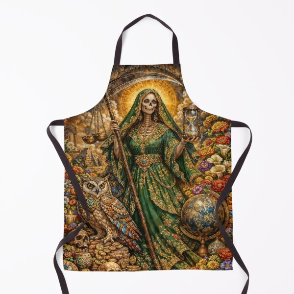 Item preview, Green Dress Santa Muerte designed and sold by AliceWhiteDF.