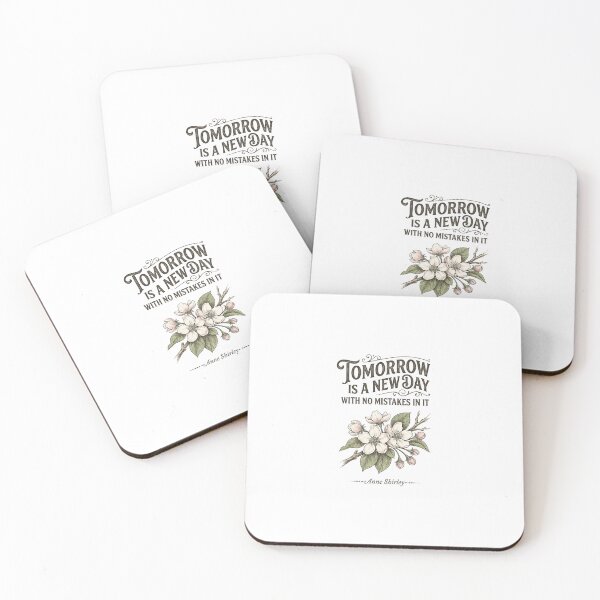 Item preview, Tomorrow Is A New Day Anne Shirley Quote Anne Of Green Gables Apple Blossoms designed and sold by Fenay Designs.