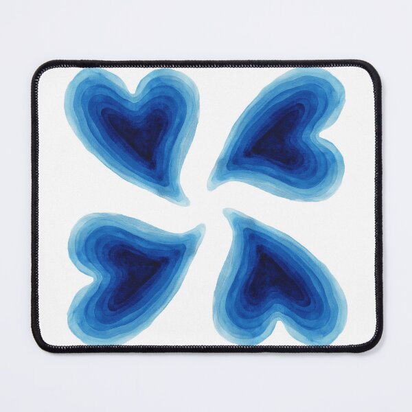 Item preview, Flover from Watercolor Blue heart on White background designed and sold by VitSArt.