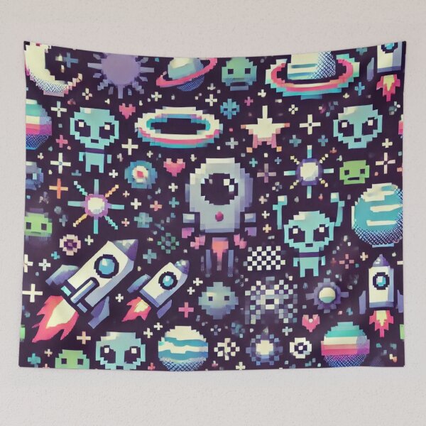 Item preview, space themed pattern designed and sold by TEEJAMBOREE.