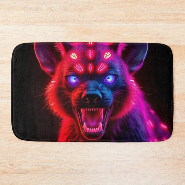 Item preview, Fierce hyena with neon lighting designed and sold by RAISC.
