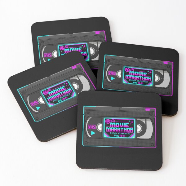 Item preview, Retro Movie Marathon - 80s VHS Tape Pixel Art designed and sold by artistastshirt.