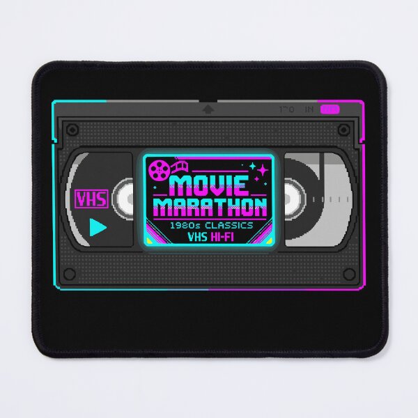 Item preview, Retro Movie Marathon - 80s VHS Tape Pixel Art designed and sold by artistastshirt.
