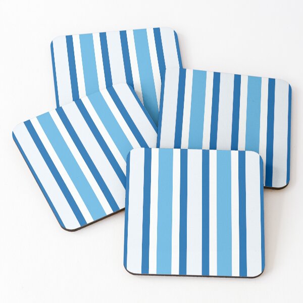 Item preview, sky blue plain stripes  designed and sold by Feral Lines Studio .