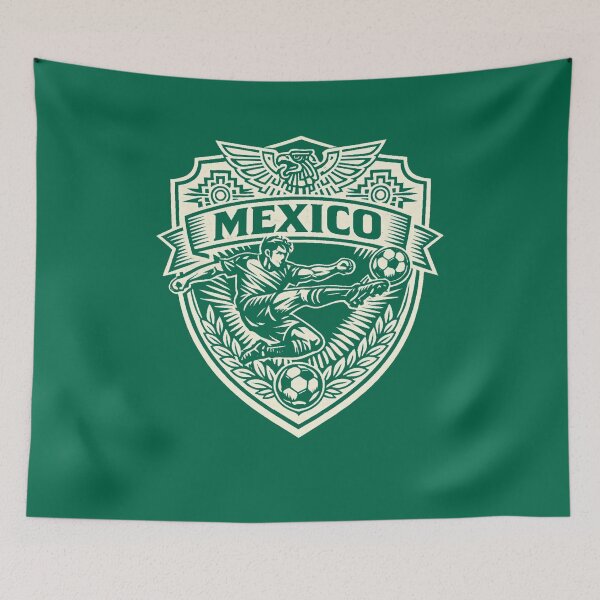 Item preview, Mexico Soccer Crest Vintage Football Badge Eagle Design designed and sold by JonelCrafts.