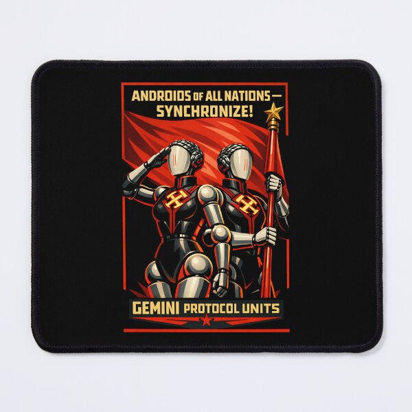 Item preview, Androids of All Nations — Gemini Protocol Poster English Text designed and sold by VoglR.