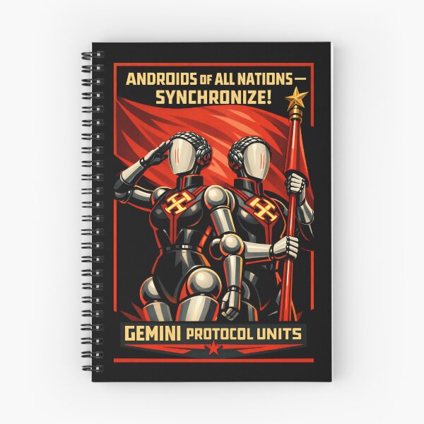 Item preview, Androids of All Nations — Gemini Protocol Poster English Text designed and sold by VoglR.