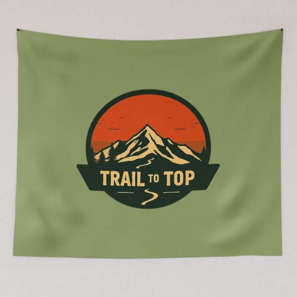 Item preview, Hiking Trail Art Vintage Tee Sticker designed and sold by Arte-Excellency.