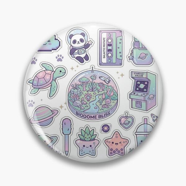 Item preview, Cute Cosmic Adventure - Pastel Panda Astronaut & Stardust Arcade designed and sold by Csstoree.