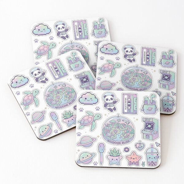 Item preview, Cute Cosmic Adventure - Pastel Panda Astronaut & Stardust Arcade designed and sold by Csstoree.