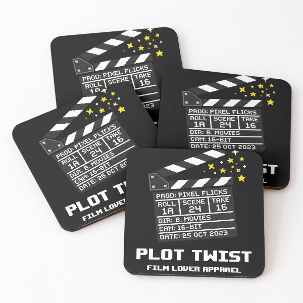 Item preview, Pixel Flicks Cinema Slate - Retro Filmmaker Art designed and sold by artistastshirt.