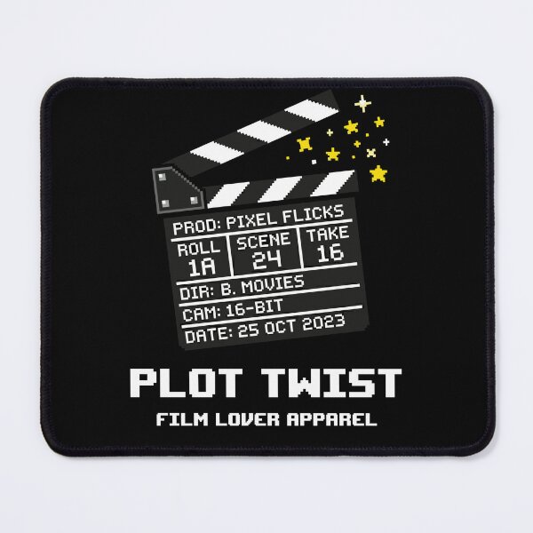 Item preview, Pixel Flicks Cinema Slate - Retro Filmmaker Art designed and sold by artistastshirt.