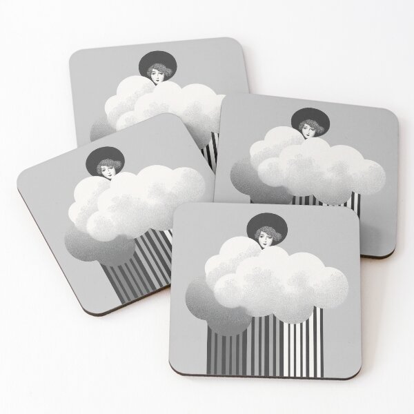 Item preview, Woman in the clouds - Gray designed and sold by BestVarieties.