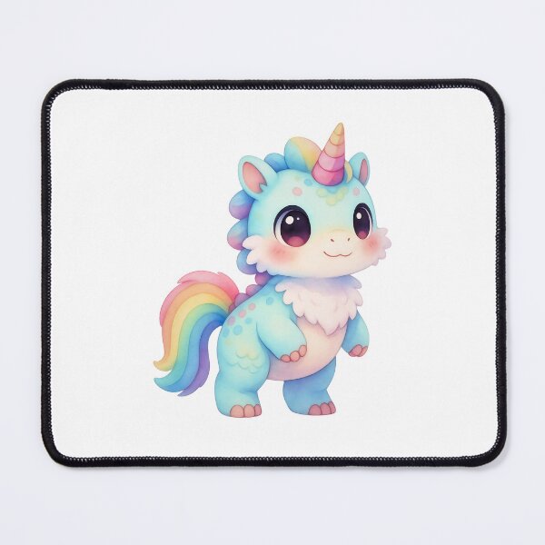 Item preview, Rainbow Dino-corn: Adorable Baby Dragon designed and sold by Liberty4Punk.