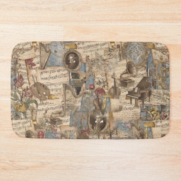 Item preview, Vintage Musical Score Collage designed and sold by JacquiTaylorArt.