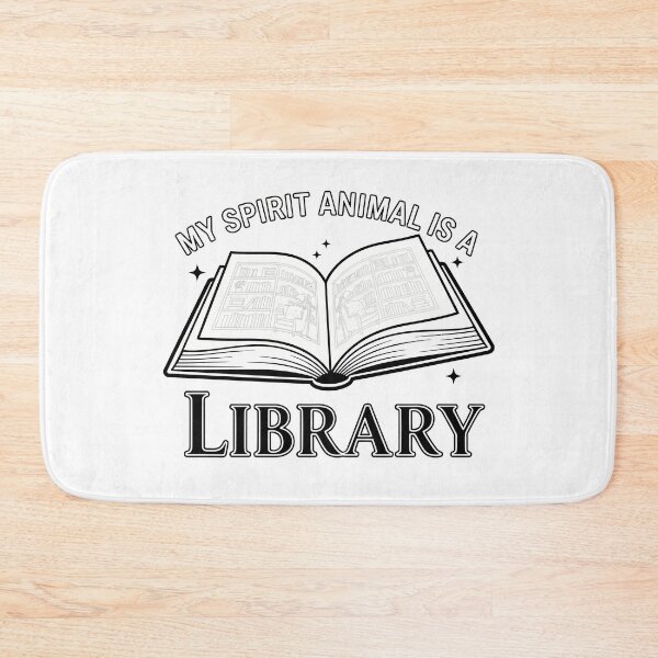 Item preview, My Spirit Animal is a Library - Sketch Style Reading Quote designed and sold by ModdiesColors.
