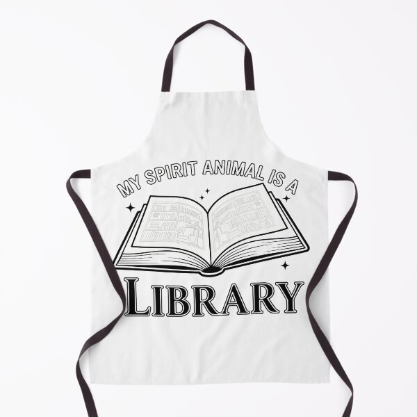 Item preview, My Spirit Animal is a Library - Sketch Style Reading Quote designed and sold by ModdiesColors.