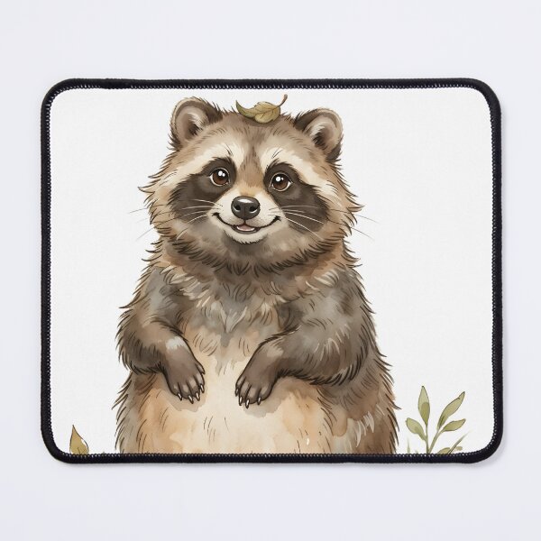 Item preview, Cute Tanuki - Japanese Raccoon Dog Folklore designed and sold by RubisLeaf.