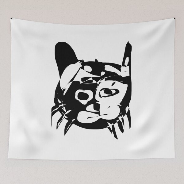 Item preview, Experimental Abstract Cat – Artistic Distorted Feline Portrait designed and sold by Absyntart.