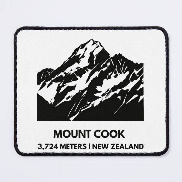 Item preview, Mount Cook Aoraki Summit - Southern Alps Minimalist Silhouette designed and sold by Path&Peak.