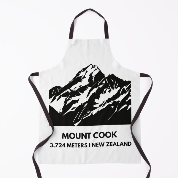 Item preview, Mount Cook Aoraki Summit - Southern Alps Minimalist Silhouette designed and sold by Path&Peak.