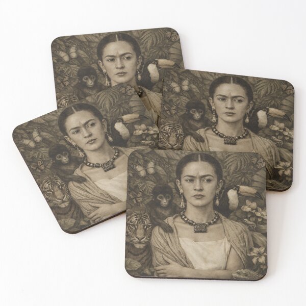 Item preview, Frida Kahlo Black & white designed and sold by Muycote.