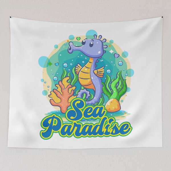 Item preview, Sea Paraidise -The appearance of a seahorse- designed and sold by LOVEARTDESIGN.