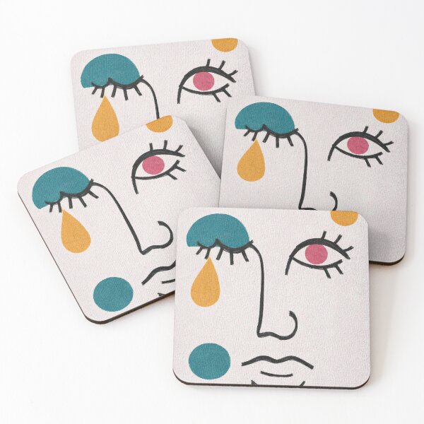 Item preview, Abstract Face with Tear designed and sold by pirevona.