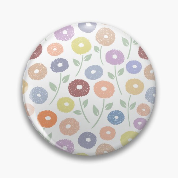 Item preview, Fuzzy Flowers Pattern Pastels on White designed and sold by NataliePaskell.