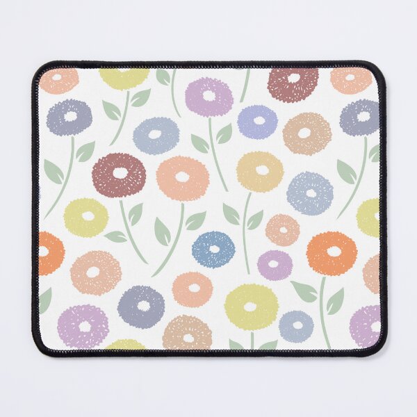 Item preview, Fuzzy Flowers Pattern Pastels on White designed and sold by NataliePaskell.