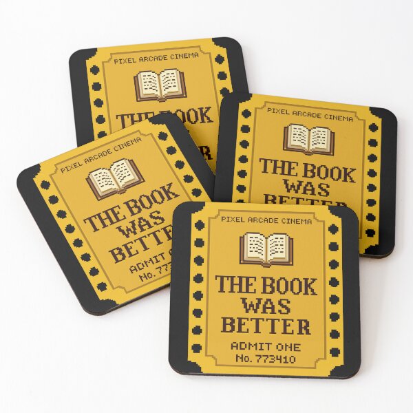 Item preview, The Book Was Better - Retro Pixel Art Movie Ticket designed and sold by artistastshirt.