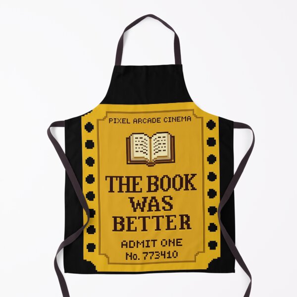 Item preview, The Book Was Better - Retro Pixel Art Movie Ticket designed and sold by artistastshirt.