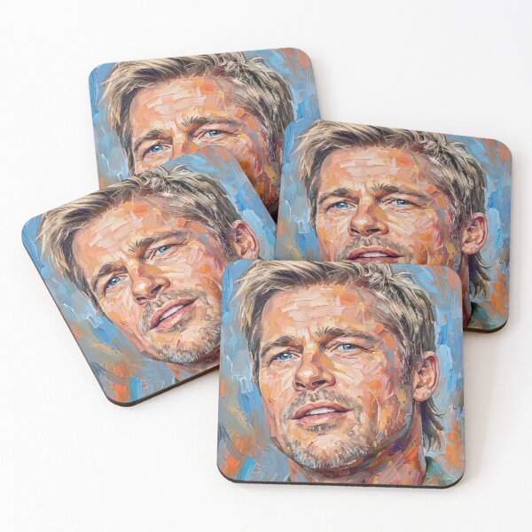 Item preview, Portrait Painting of Brad Pitt designed and sold by davidelder.