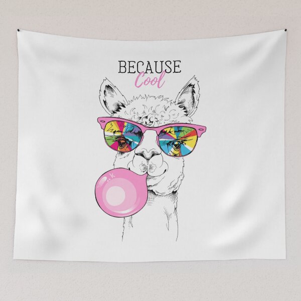 Item preview, Cool Alpaca Bubblegum Sunglasses Design designed and sold by blackBubble1.