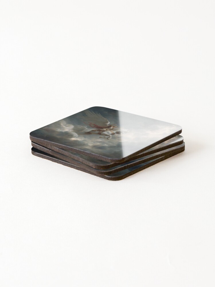 Thumbnail 4 of 5, Coasters (Set of 4), Valkyrie Riding Into the Storm designed and sold by Rtymer.