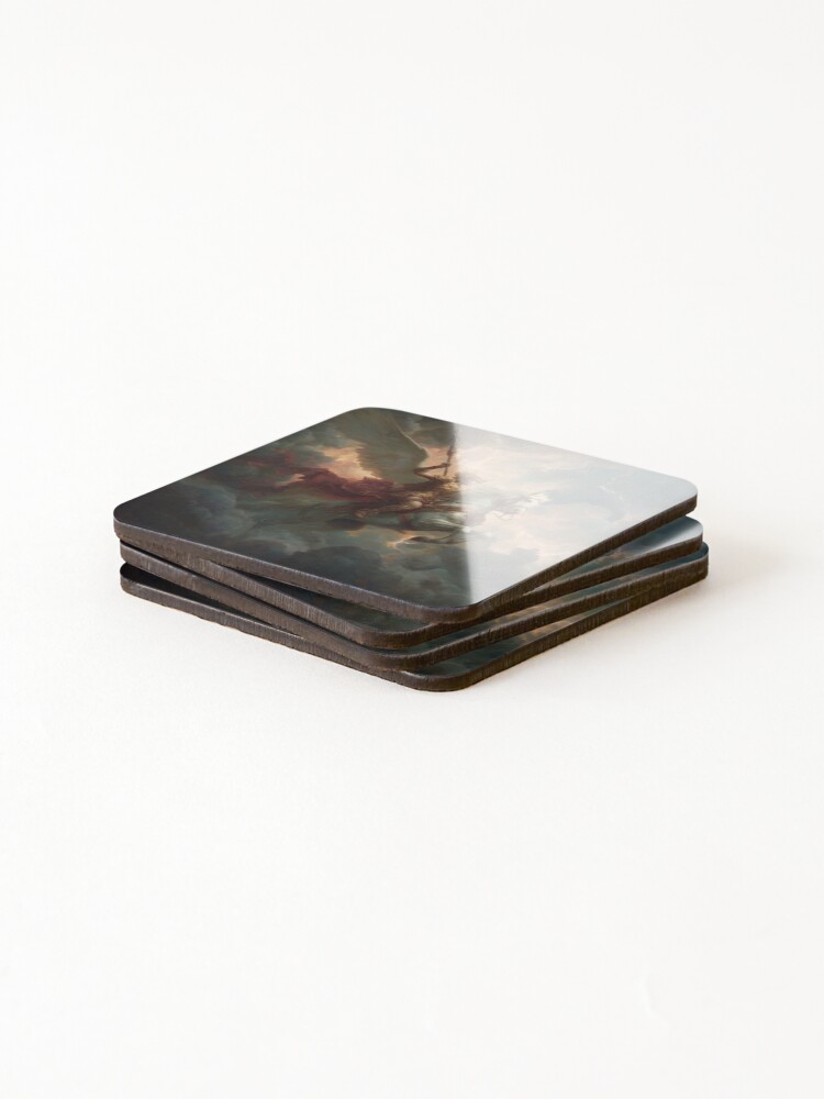 Thumbnail 4 of 5, Coasters (Set of 4), Valkyrie Riding Into the Storm designed and sold by Rtymer.