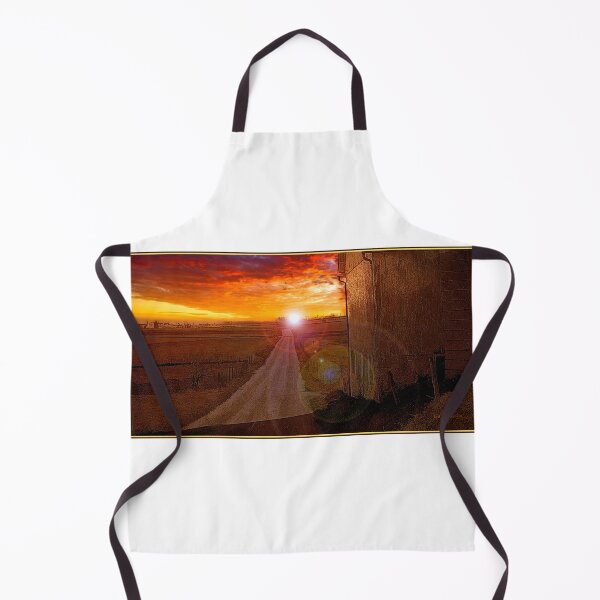 Item preview, Country Road at Sunset, Rural Pennsylvania, Digital Illustration designed and sold by AMacGPhilly.