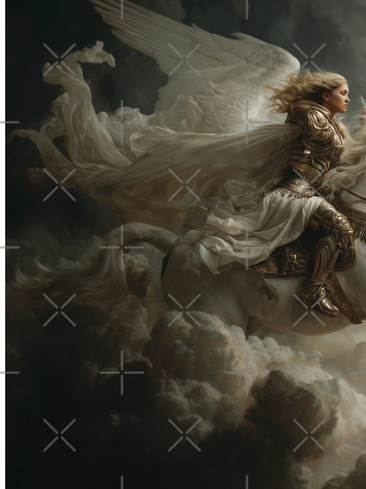 Thumbnail 4 of 4, iPhone Case, Valkyrie Riding Into the Storm designed and sold by Rtymer.